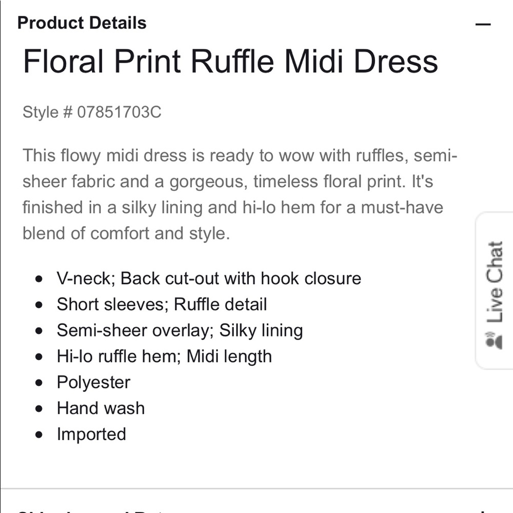 EXPRESS FLORAL PRINT RUFFLE MIDI DRESS! - Picture 8 of 8